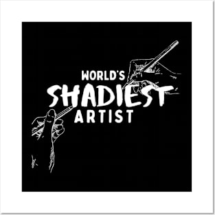 World’s Shadiest Artist White T-Shirt, Hoodie, Apparel, Mug, Sticker, Gift design Posters and Art